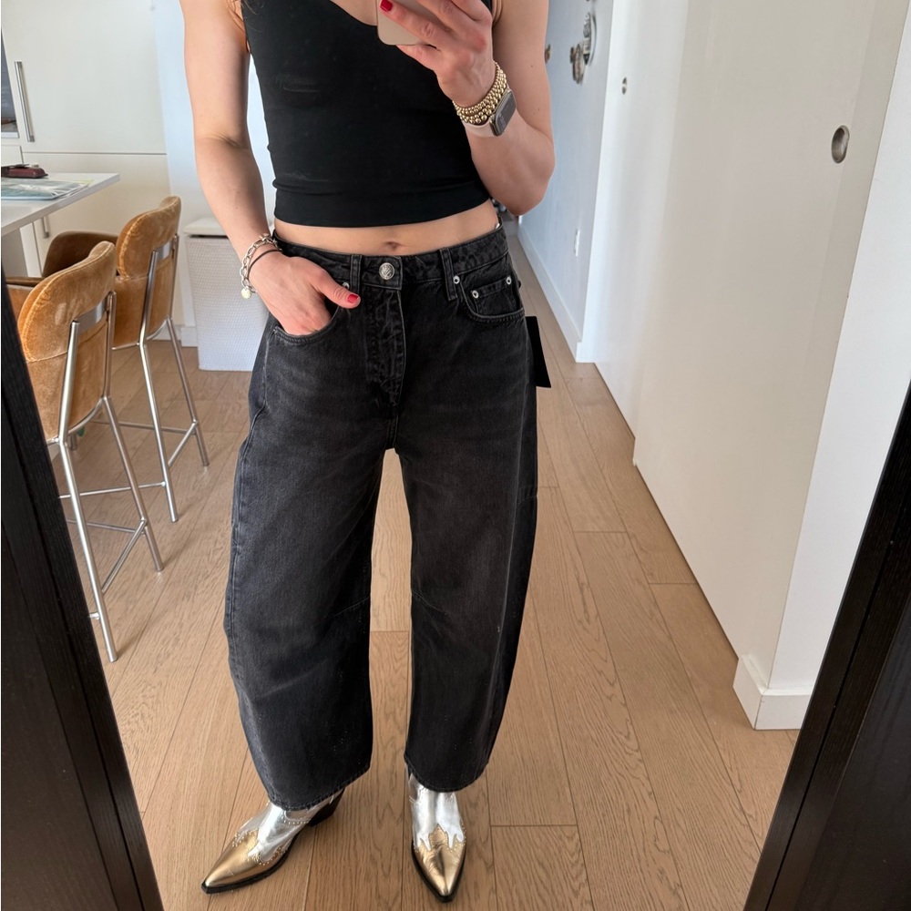 High-rise barrel jeans from rag & bone